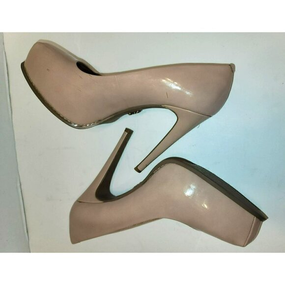 Simply Vera Hestia Blush Patent Platform Heels - Size 8 - Picture 8 of 11